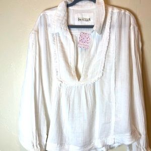 Free People 100% cotton blouse